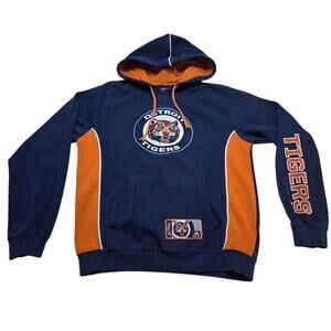 Detroit Tigers Majestic MLB Cooperstown Collection Hoodie Navy Men's Small